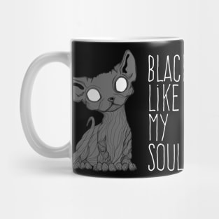 Black like my soul Kitten Mug